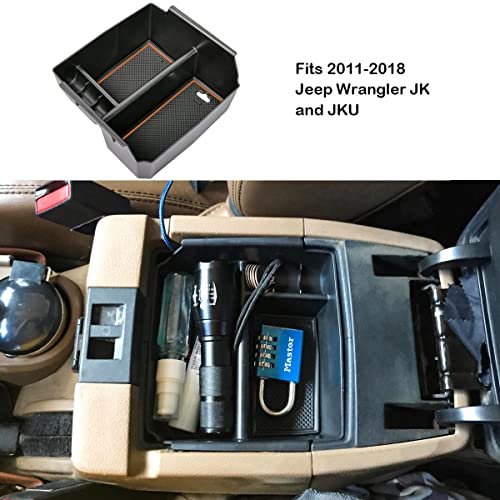 Center Console Organizer Tray for Jeep Wrangler JK/JKU - Product Imagery