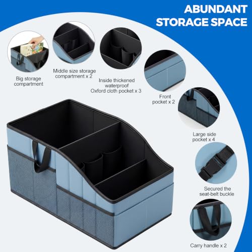 WHHMK Sturdy Leather Car Storage Support Up to 33 LB of Weight, - Product Imagery