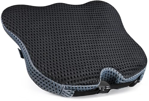 Wedge Car Seat Cushion for Better Visibility & Sciatica Pain - Product Imagery