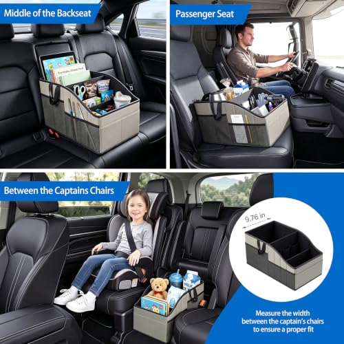 WHHMK Sturdy Leather Car Storage Support Up to 33 LB of Weight, - Product Imagery