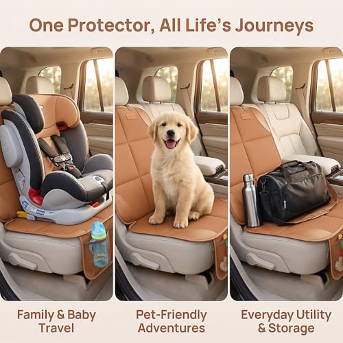 SMART ELF Car Seat Protector 2-Pack, Thick Padding Cushion (Dark - Product Imagery