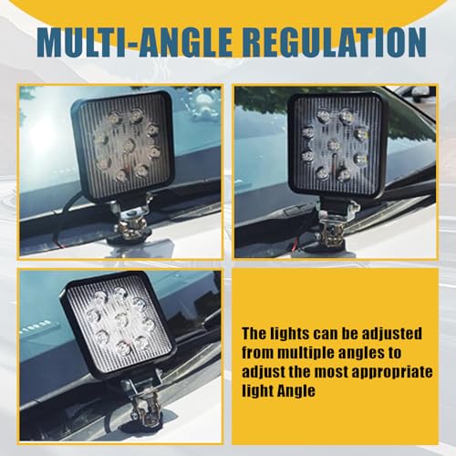 ijuicy 2 PCS Led Light Bar Mounting Brackets, Adjustable Hood - Product Imagery
