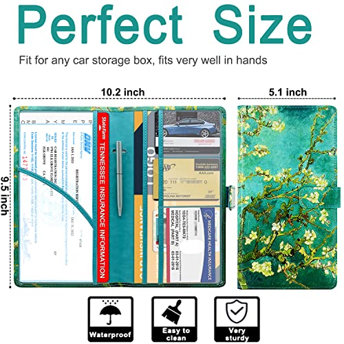 RSAquar Car Registration and Insurance Holder, Vehicle Glove Box - Product Imagery