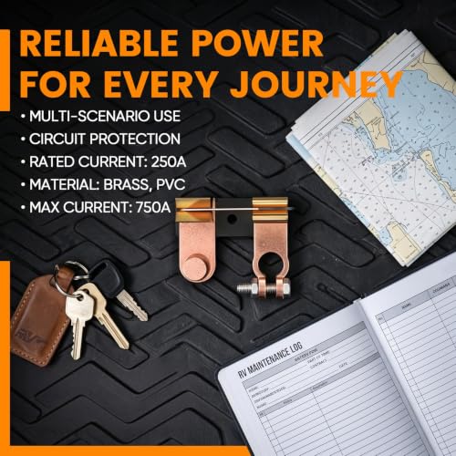 Top Post Knife Blade Master Switch 12V 24V Battery Disconnect - Product Imagery