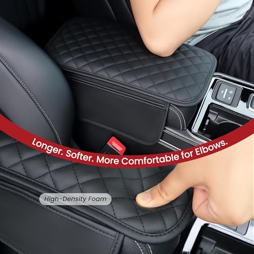 Upgraded Car Middle Center Console Cover with 2 Storage, - Product Imagery