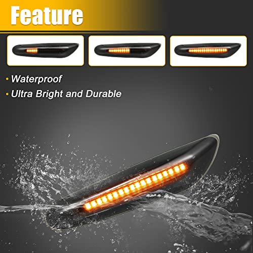 X AUTOHAUX Full LED Side Turn Signals for BMW 1 3 5 Series E36 - Product Imagery