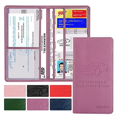 Valardoh Premium Car Registration and Insurance Card Holder, Car - Product Imagery