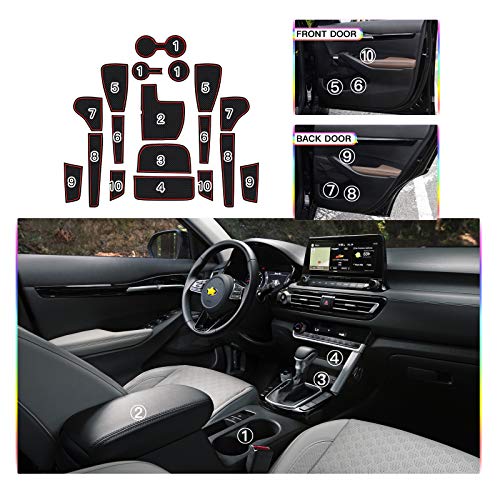 SKTU for 2021 2022 2023 2024 2025 2026 Kia Seltos Door Slot Mat - Product Imagery