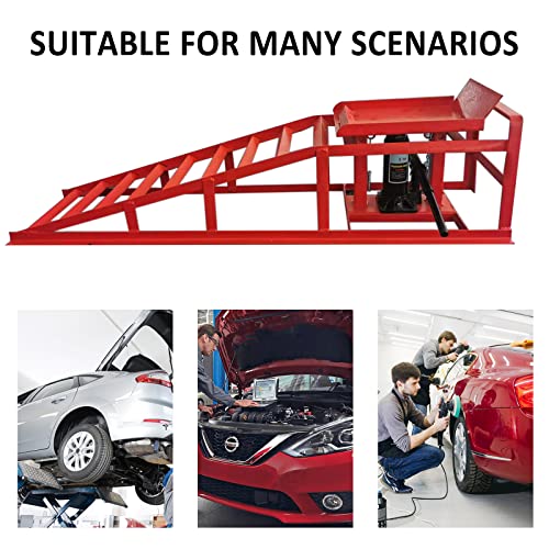 2PCS Auto Car Truck Service Ramps Lifts, 10000lbs Heavy Duty - Product Imagery