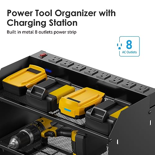 CCCEI Modular Power Tool Organizer Wall Mount Charging Station, - Product Imagery