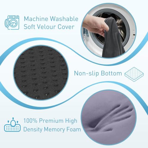 BlissTrends Memory Foam Seat Cushion for Office Chair & Car - Product Imagery