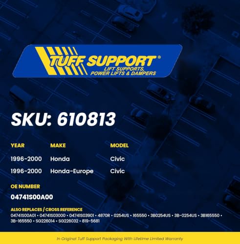 Tuff Support 2 Pieces (Set) Hatch Lift Supports Compatible With: - Product Imagery