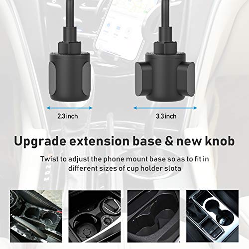 Phone Holders for Your Car, Adjustable Gooseneck Cup Car Phone - Product Imagery