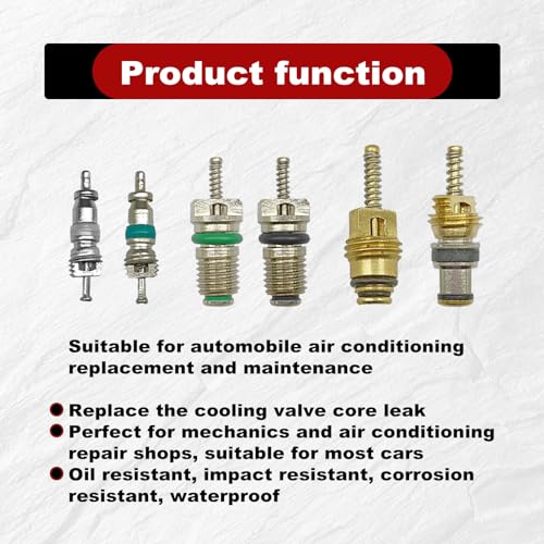 102Pcs Air Conditioning Valve Core Accessories Kit, A/C R12 - Product Imagery