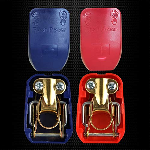 Ampper Quick Release Brass Battery Terminal Clamps, Quick - Product Imagery