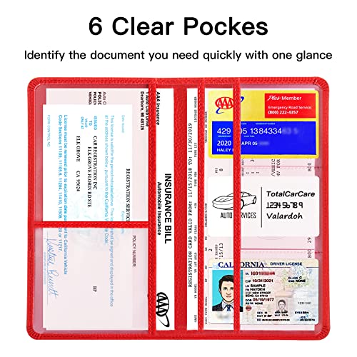 Valardoh Premium Car Registration and Insurance Card Holder, Car - Product Imagery