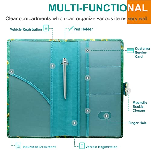 RSAquar Car Registration and Insurance Holder, Vehicle Glove Box - Product Imagery