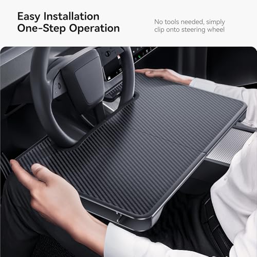 YONZEE 2-in-1 Car Steering Wheel Desk Tray & Car Seat Gap Filler - Product Imagery