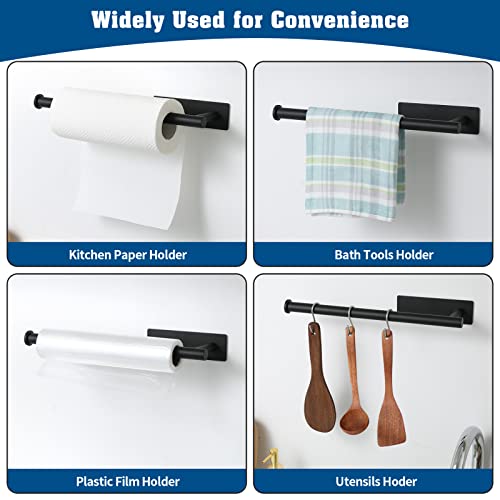 theaoo Under Cabinet Paper Towel Holder for Kitchen, Adhesive, - Product Imagery