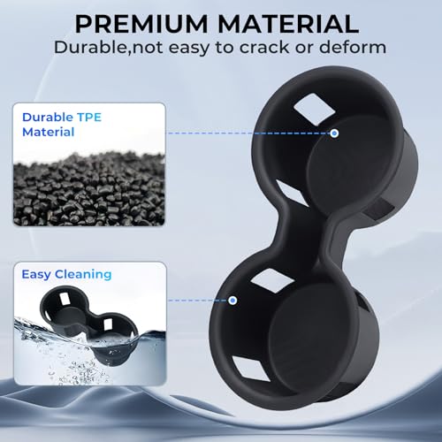 Center Console Cup Holder Inserts for Honda Pilot 2023-2026 & - Product Imagery