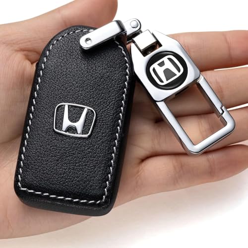 Leather Car Key Fob Case, for Honda Civic CR-V CRV S2000 FD2 - Product Imagery