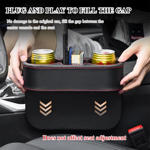 DXNQ Car Cup Holder Gap Filler Organizer, Multifunctional Auto - Product Imagery