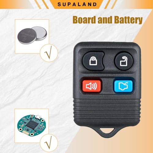 SUPALAND Key Fob Keyless Entry Fits for Ford Mustang Focus - Product Imagery