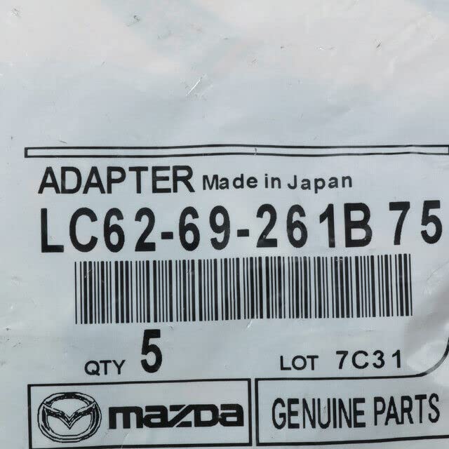 Mazda 2 3 5 CX-9 CX-7 Gray Sun Visor Adapter Clip OEM - Product Imagery