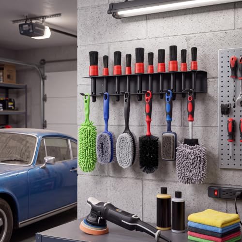 2 Pcs Car Detailing Brush Holder Wall Mount Organizer - Product Imagery