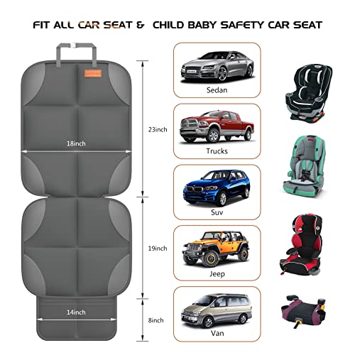 SMART ELF 2 Pack in Gift Box Car Seat Protector (Dark Gray) - Product Imagery