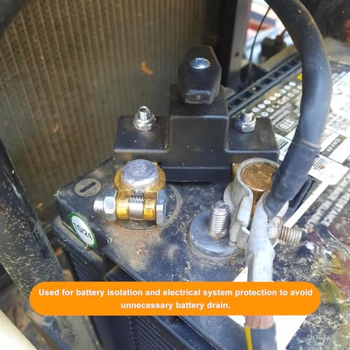Battery Disconnect Switch, 12V/24V Heavy Duty Power Cut Off - Product Imagery