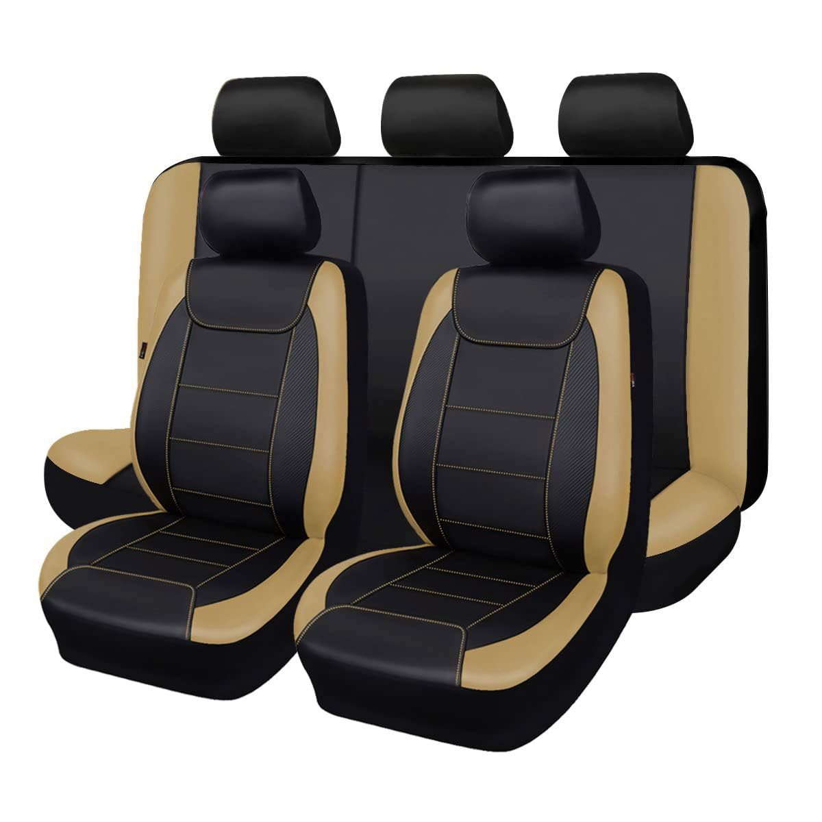 Flying Banner car seat Covers Protects Water Proof Faux Leather - Product Imagery