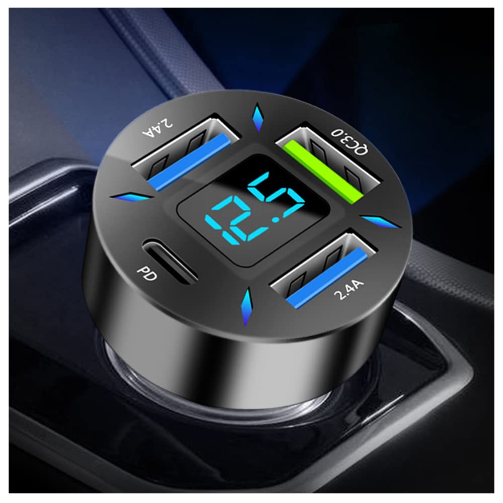Car Charger 66W Super Fast Charging with USB PD&QC - Product Imagery