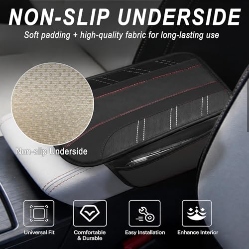 6 PCS Car Accessories Set, 14.5"-15" Leather Steering Wheel - Product Imagery
