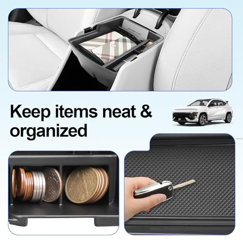 SHAOHAO 2 Pack for 2026 Hyundai Kona Center Console Organizer - Product Imagery