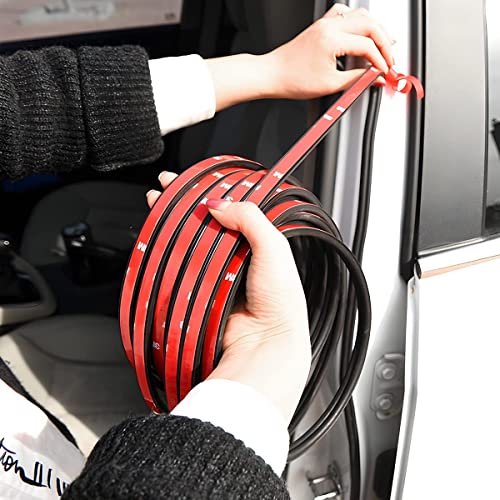 Double Layer Self-Adhesive Car Door Rubber Seal Strip - 5 Holes - Product Imagery