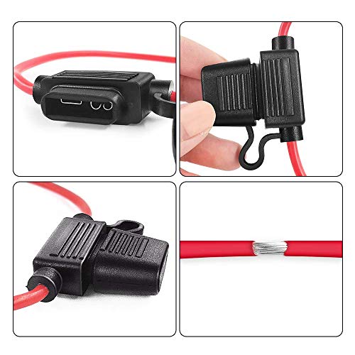 MCIGICM 12 AWG Inline Fuse Holder with 30A ATC/ATO Blade Fuse, 5 - Product Imagery