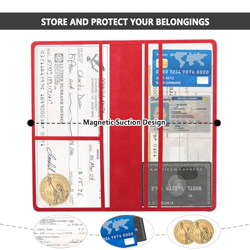 Car Registration and Insurance Holder,PU Leather Car Glove Box - Product Imagery