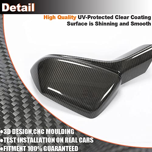 Real Carbon Fiber Mirror Cover fits for Chevrolet Camaro LT SS - Product Imagery
