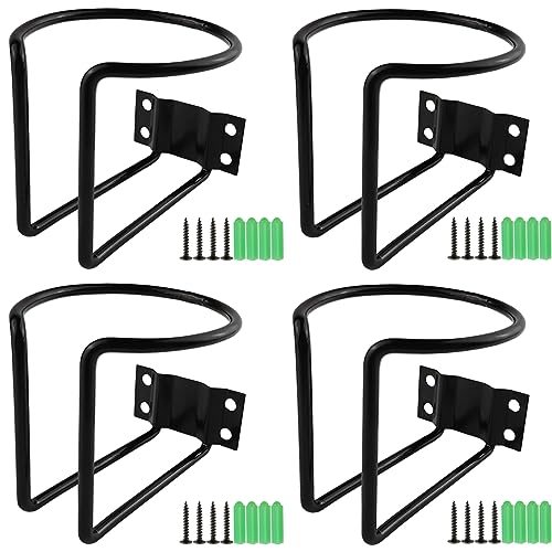 TIHOOD 4PCS Boat Ring Cup Holder Stainless Steel, Wall Mounted - Product Imagery