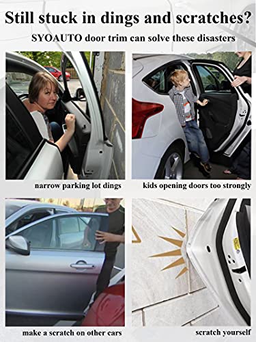 SYOAUTO 32Ft(10M) Door Edge Guard Black Car Guards Protector for - Product Imagery