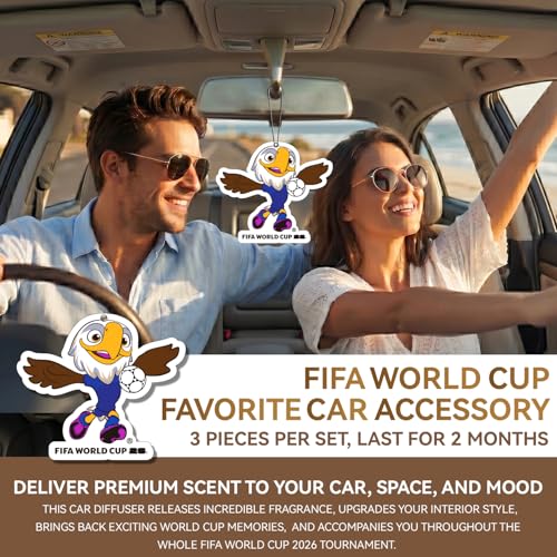 FIFA World Cup 2026 Official 3 Pack Car Air Freshener - Product Imagery