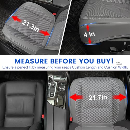 1 Pack Gray Ventilated Cooling Car Seat Covers for Summer - Product Imagery