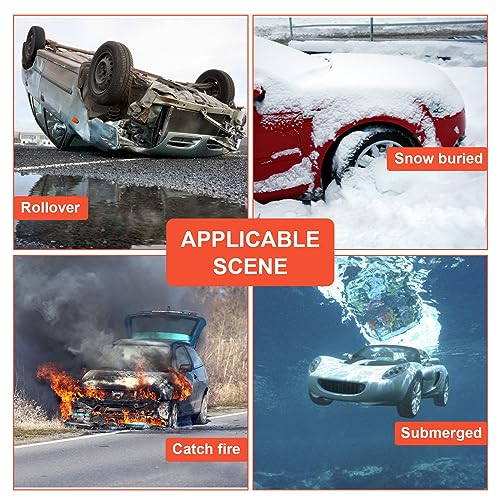 THINKWORK Car Safety Hammer, 3-in-1 Emergency Escape Tool with - Product Imagery