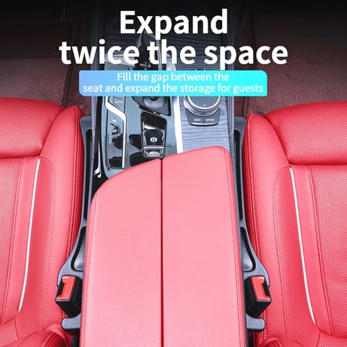 2 Pack Car Seat Gap Filler Stopper/Catcher, No-Drop Guard Insert - Product Imagery