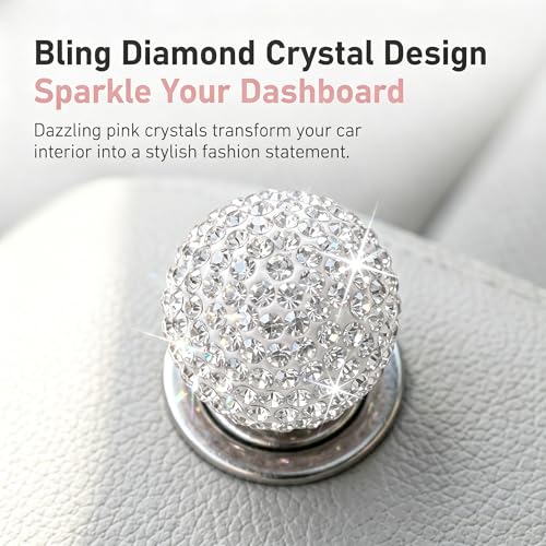 Bling Car Cigarette Lighter Plug, Rhinestone Decorative - Product Imagery
