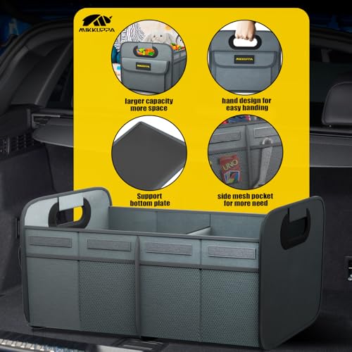 MIKKUPPA Car Trunk Organizer - 70L Collapsible SUV Trunk - Product Imagery