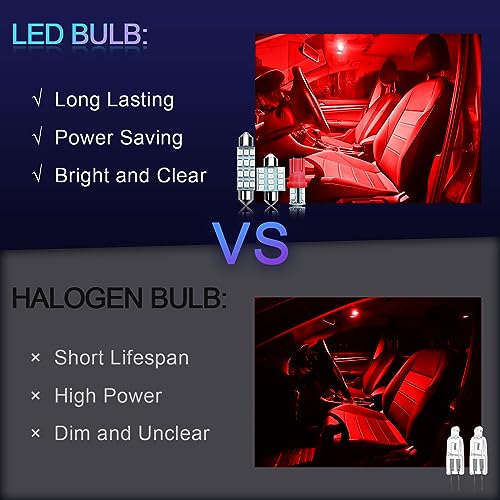 NTNEV 24PCS LED Interior Replacement Bulbs, Interior Car Lights, - Product Imagery