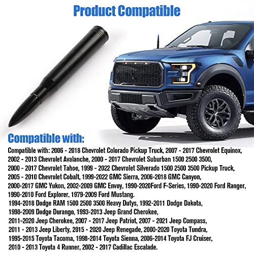 BJSIA Universal Car Truck Antenna Replacement Compatible with - Product Imagery