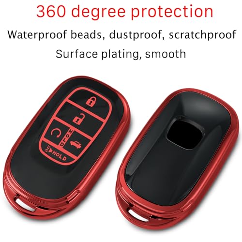 Kirsnda Key Fob Cover Compatible with Honda,with metal buckle,5 - Product Imagery
